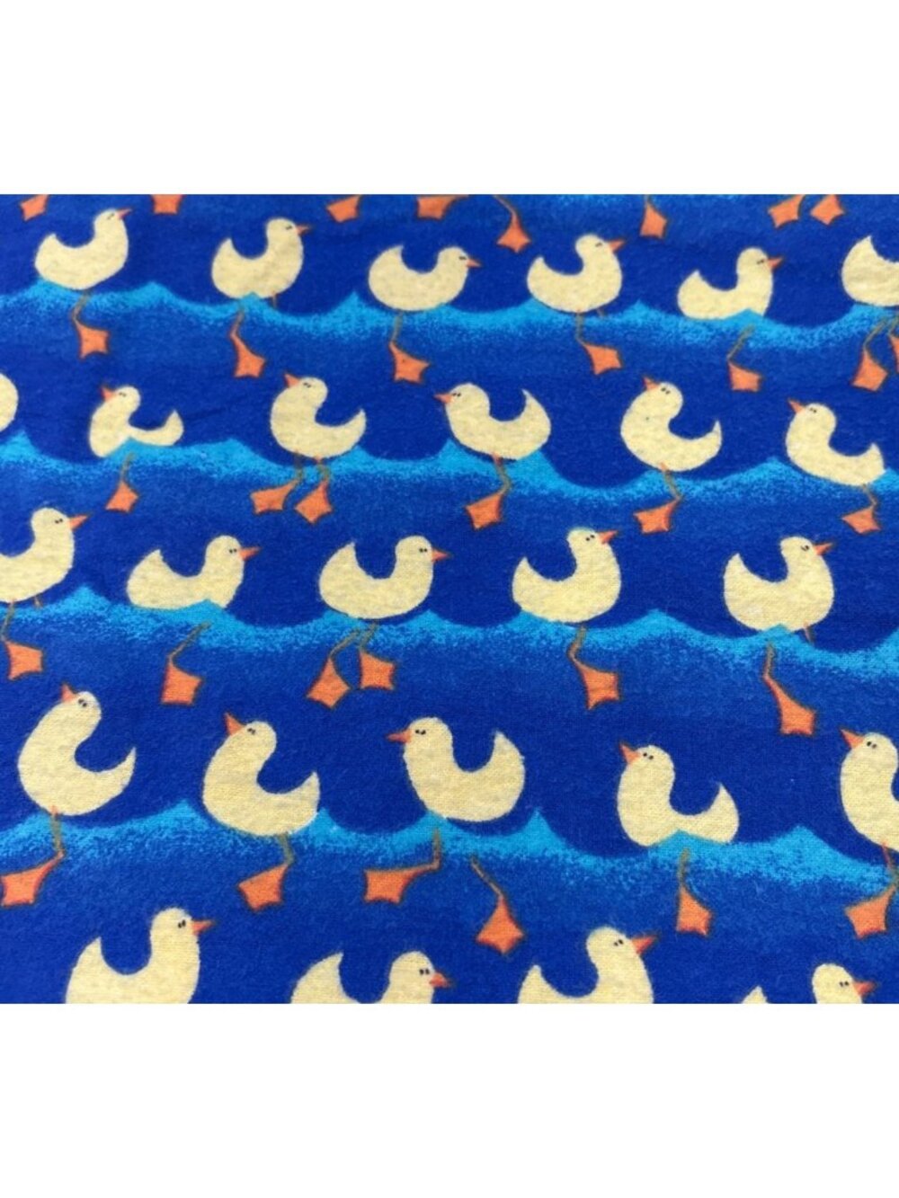 Timeless Treasures Duck Pattern Blue Flannel Fabric 1/2 yard x 44" Quilting Sewi